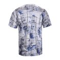 thumbnail image 5 of Rggeeun Mens T-Shirts Tie-Dye Graffiti Patten Short Sleeve Crew Neck Loose Fit Soft Breathable for Summer Travel Party Comfort Tee,Gray,Xxxxl, 5 of 7