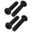 thumbnail image 1 of Unique Bargains 10.9 Grade M6x30mm Round Head Inner Hex Socket Left Hand Thread Bolt 4pcs, 1 of 3