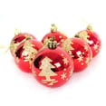 thumbnail image 4 of Christmas Ball Ornaments 6pc Set Shatterproof Christmas Ornaments Tree Balls For Xmas Trees Wedding Party Holiday Decorations Tabletop Small Trees Decoration, 4 of 6