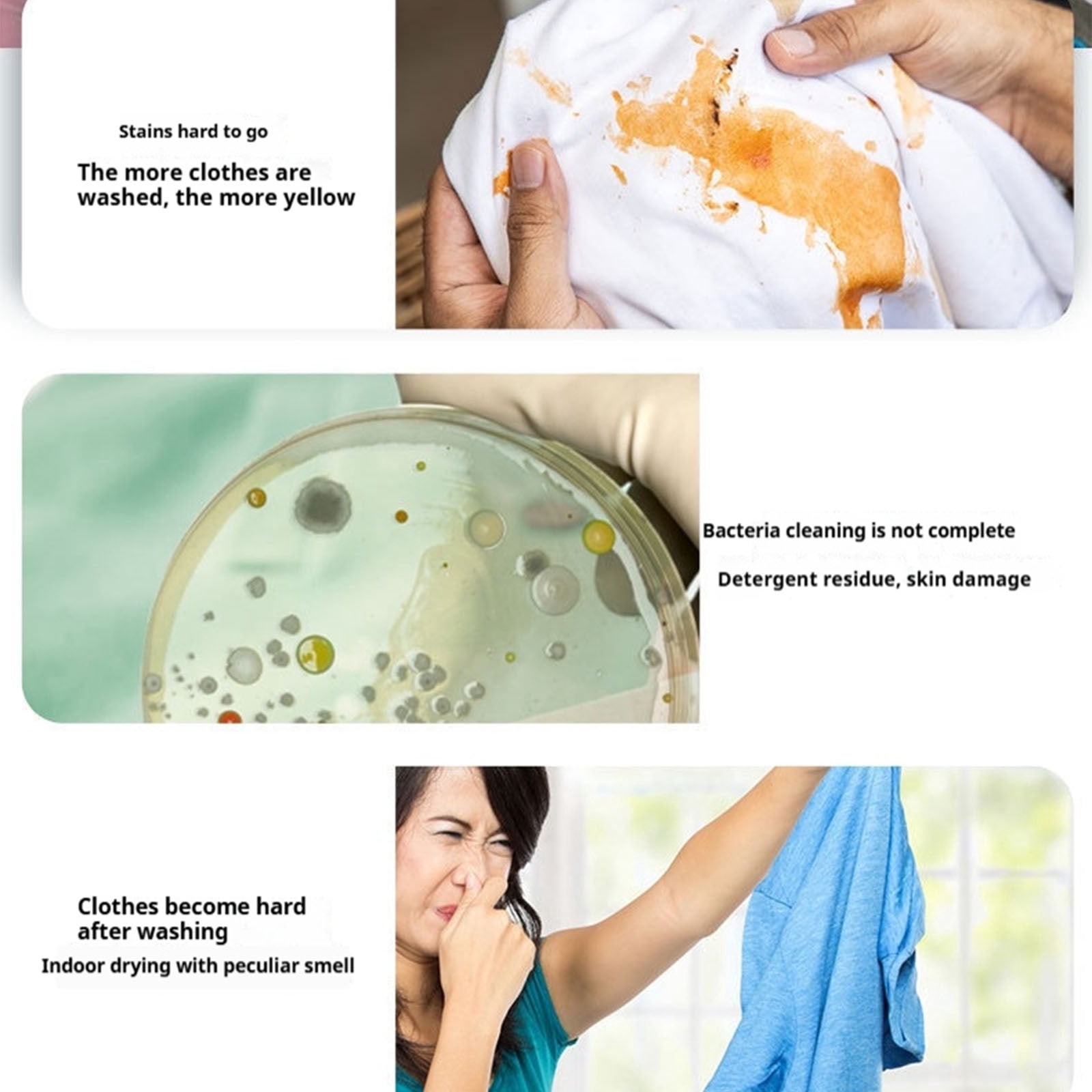 5 In 1 Laundry Beads Concentrated Stain Remover Softener Long-Lasting Fresh Scent Laundry Detergent Pods(Multicolor-2pc)