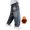 D77/Blue, variant on Afdoent Jeans For Kids Winter Warm Baggy Jeans Boys Wide Leg Elastic Waist And Multiple Pockets Cargo Trousers Jeans Denim Pants For Children 5-6 Years