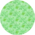 thumbnail image 1 of Ahgly Company Machine Washable Indoor Round Transitional Green Area Rugs, 7' Round, 1 of 7