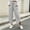 Gray, variant on Women Striped Cropped Capri Pants Sevevn Drawstring Elastic Waist Irregular Hem Casual Trousers With Large Side Pockets, Multi‑Color Options For Summer Daily Wear