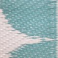 thumbnail image 4 of Tapis d'extérieur Retro Blocks, 3 pi x 5 pi, polyoléfine tissée, cyan, 4 of 5