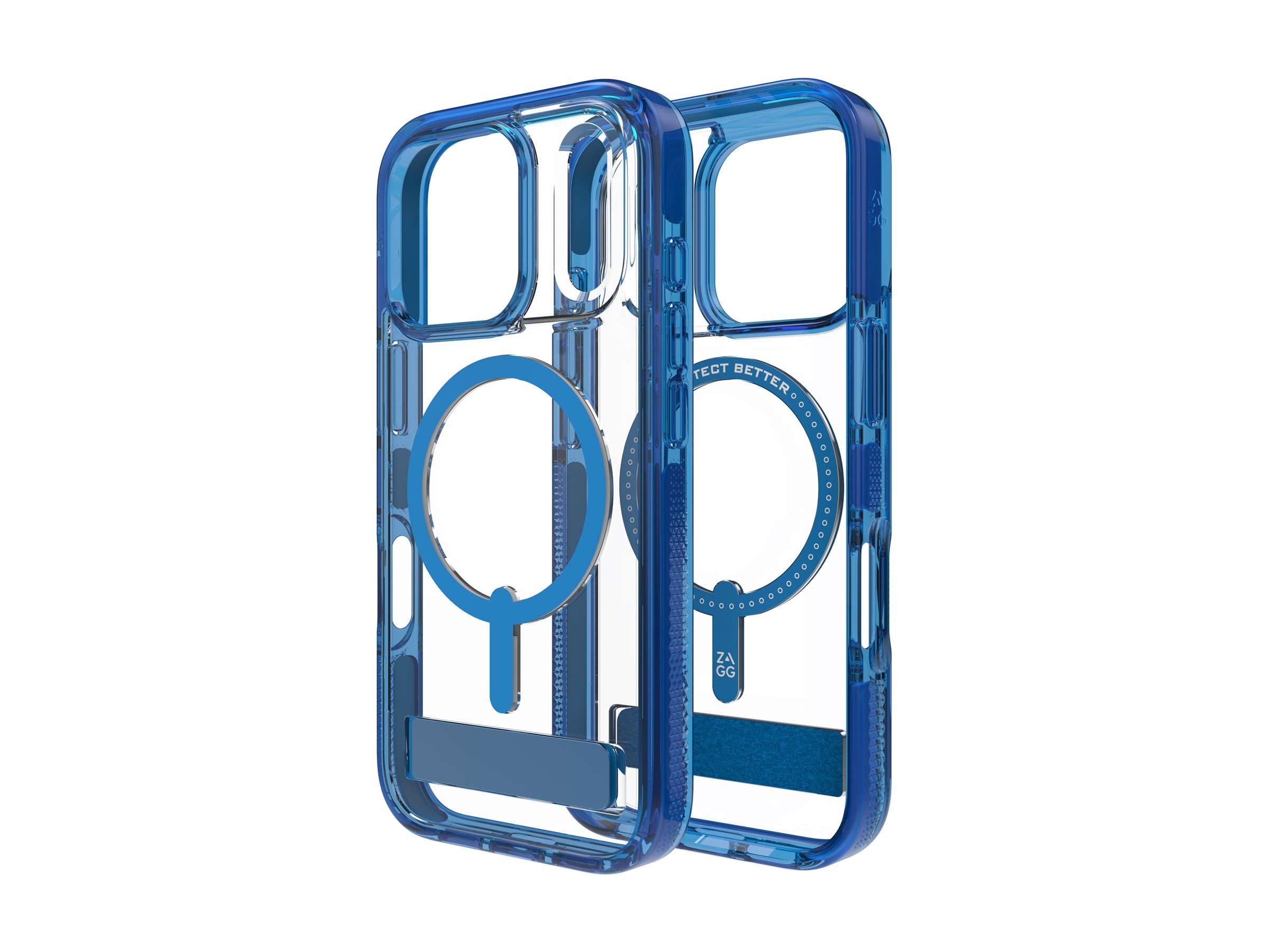 Zagg Santa Cruz Snap - Back cover for cell phone - with kickstand - MagSafe compatibility - tranquil blue - for Apple iPhone 17 Pro