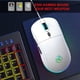 thumbnail image 4 of Ratón para Juegos con Cable USB, Ratón para Computadora USB con 4 DPI Ajustables, LED Retroiluminado RGB, Botones Laterales, Ratones de Diseño Ergonómico para PC, Laptop, Ventanas, Mac, Vista, Linux, Jugador, Blanco, 4 of 8
