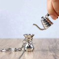 thumbnail image 4 of 5pcs Creative Barista Coffee Tamper Keychain Espresso Portafilter Moka Pitcher Keyring Portable Coffee Accessories Gift, 4 of 5