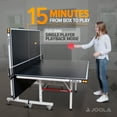 thumbnail image 3 of JOOLA Motion Official Size 2-Piece Indoor Table Tennis Table, 18mm, Black, 3 of 5