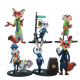 thumbnail image 1 of Toy Ornaments, 6 figuras de anime con dibujos animados de Zootopia para niños mayores de 14 años, 1 of 5