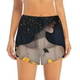 thumbnail image 2 of Balery Elegant Lady With Hat Pantalones cortos deportivos para mujer con forro y dos bolsillos, elásticos, para entrenamiento, gimnasio, yoga-Medium, 2 of 7