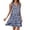 Z1#Navy826, variant on Puliio Summer Dresses for Women Sleeveless Collared V Neck Geometric Print Tiered Flowy Casual Mini Dress