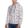 thumbnail image 3 of Lsque Lighthouse And Beacon Pattern Casual Men's Hoodie,Hooded Sweatshirt with Kangaroo Pocket,Pullover Hoodie-Small, 3 of 7