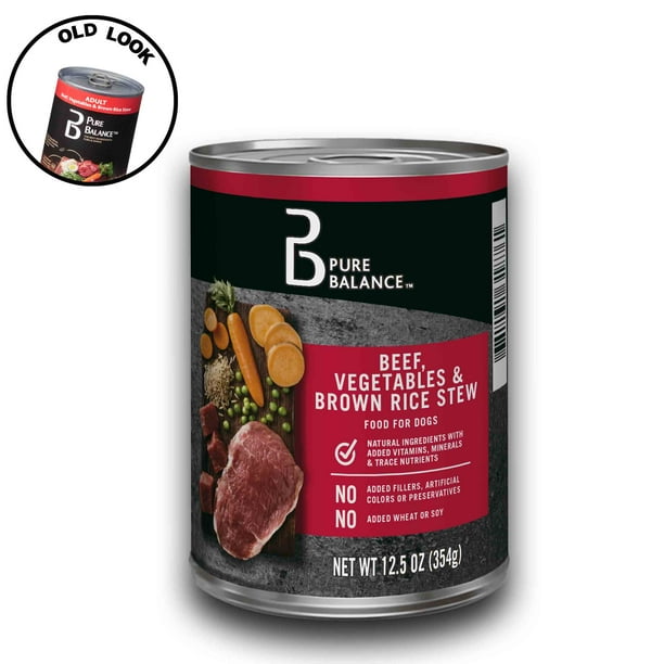 Pure Balance GrainFree Formula Wet Food for Adult Dogs, Beef