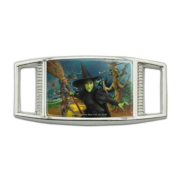 Wizard of Oz Wicked Witch Character Rectangular Shoe Shoelace Shoe Lace Tag Runner Gym Charm Decoration
