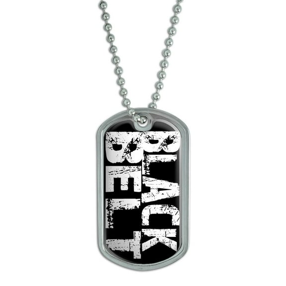 Black Belt Dog Tag