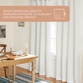 thumbnail image 6 of TOWN & COUNTRY EVERYDAY Lustre Solid Heavyweight Textured Sateen Indoor Curtains, Room Darkening Opacity, Grommet Top, Energy Efficient, 2-Pack Set, 52"x96", Vanilla, 6 of 10