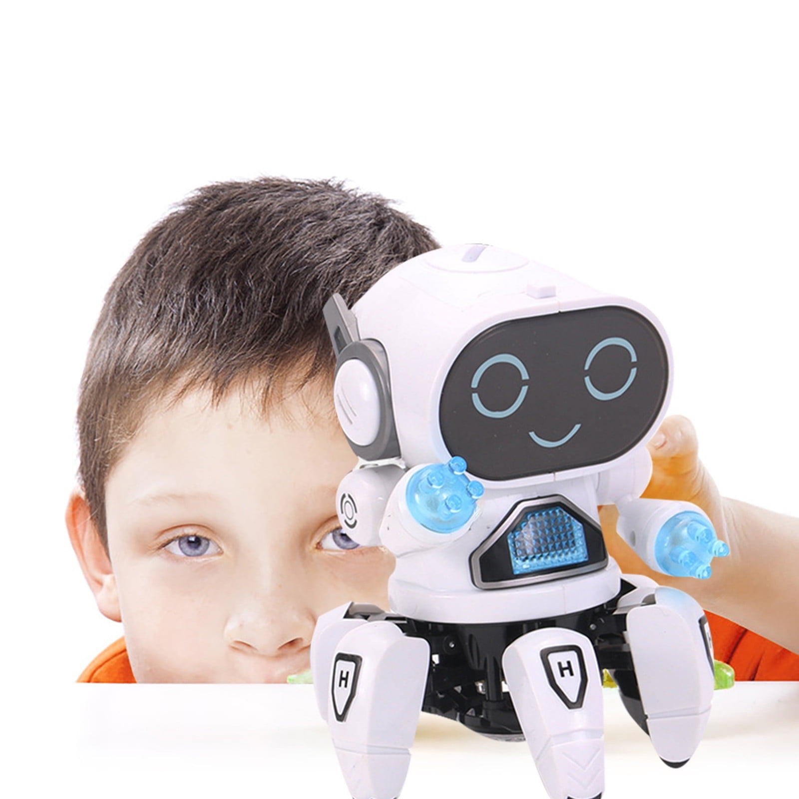 Xubinwww Six Robot Children's Intelligent Singing And Dancing Robot Boy And Girl Toys Alphabet Activity Hide And Seek Beehive Extra Large for Kids Hand Games for Boys Games for 2-4 Years Bottle