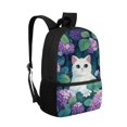thumbnail image 2 of Jeiento Cute Cat School Bags for Girls 7-10 10-12 Kids Backpack Elementary School Book Bag Hydrangea Middle Back Packs Daypack Cute Schoolbag Back To School Supplies, 2 of 6
