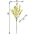 thumbnail image 3 of Mainstays Indoor Artificial Flower, Forsythia Stem, Yellow Color, Assembled Height 50"., 3 of 8
