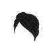 thumbnail image 1 of Qarigey Hijab musulmán de estilo Simple con nudo de turbante, cubierta étnica, pañuelo elástico de Color sólido, gorro con estilo, adornos para Sombreros Negro Qarigey AP011271-02B, 1 of 6