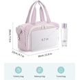 thumbnail image 5 of Makeup Bag Travel Toiletry Bag for Women, Wide Open Large Cosmetic Bags Make up Organizer with Handle, Wet Pocket for Towel, Travel Bag for Toiletries, 5 of 8