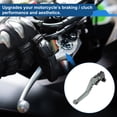 thumbnail image 3 of Palancas de freno y embrague cortas únicas para Kawasaki Ninja 300/Z300 2013-2017, palanca de freno ajustable de aleación de aluminio tono titanio 1 par, 3 of 7