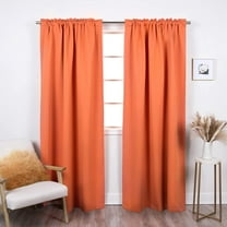 Best Home Fashion Premium Blackout Curtain Panels - Solid Thermal Insulated Window Treatment Blackout Drapes for Bedroom - Back Tab & Rod Pocket (Apricot, 52" W x 96" L)