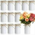 thumbnail image 2 of 12 Floreros de Decoración de Granja, Florero Vintage con Lazo de Hilo, Jarrones de Metal para Flores, Florero Rústico para Centro de Mesa, 2 of 5