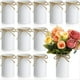 thumbnail image 2 of 12 Floreros de Decoración de Granja, Florero Vintage con Lazo de Hilo, Jarrones de Metal para Flores, Florero Rústico para Centro de Mesa, 2 of 5