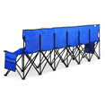 thumbnail image 6 of Yaheetech 6 Seats Portable Folding Bench For Sports Camping, Blue, 6 of 7