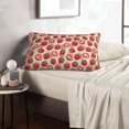 thumbnail image 6 of Lsque Cute Strawberry Pattern Pillow Case – Soft & Cozy Throw Pillow Cover, Hypoallergenic Cushion Case for Sleeping Women with Envelope Closure-, 6 of 6