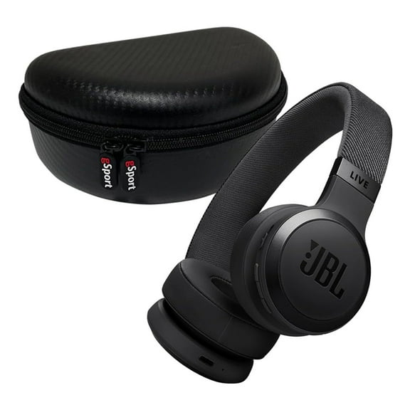 JBL Live 670NC Wireless On Ear Noise Cancelling Headphone Bundle with gSport Case (Black)