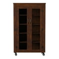 thumbnail image 4 of 24/7 Shop At Home Dawn Industrial 5 Tier Shoe Cabinet in Wood Vintage Walnut Finish, 4 of 5