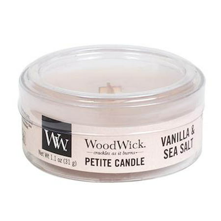 VANILLA SEA SALT Petite WoodWick 1.1 oz Scented (Best Woodwick Candle Scent)