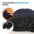 thumbnail image 2 of CENSGO Fleece Lined Bluetooth Beanies for Men, Stocking Gift for Him Dad Mens Headlamp with Wireless Headphones and Earflaps, Cool Gadgets for Cold Outdoor (Gray), 2 of 18