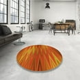thumbnail image 3 of Ahgly Company Indoor Rectangle Patterned Neon Orange Area Rugs, 4' x 6', 3 of 6