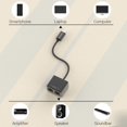 thumbnail image 4 of - Adaptador USB C a doble SPDIF [192 kHz/24 bits DAC] para MacBook Mac iMac, portátil, coutadora, PC, tipo C a doble divisor de audio óptico TOSLINK, 4 of 5