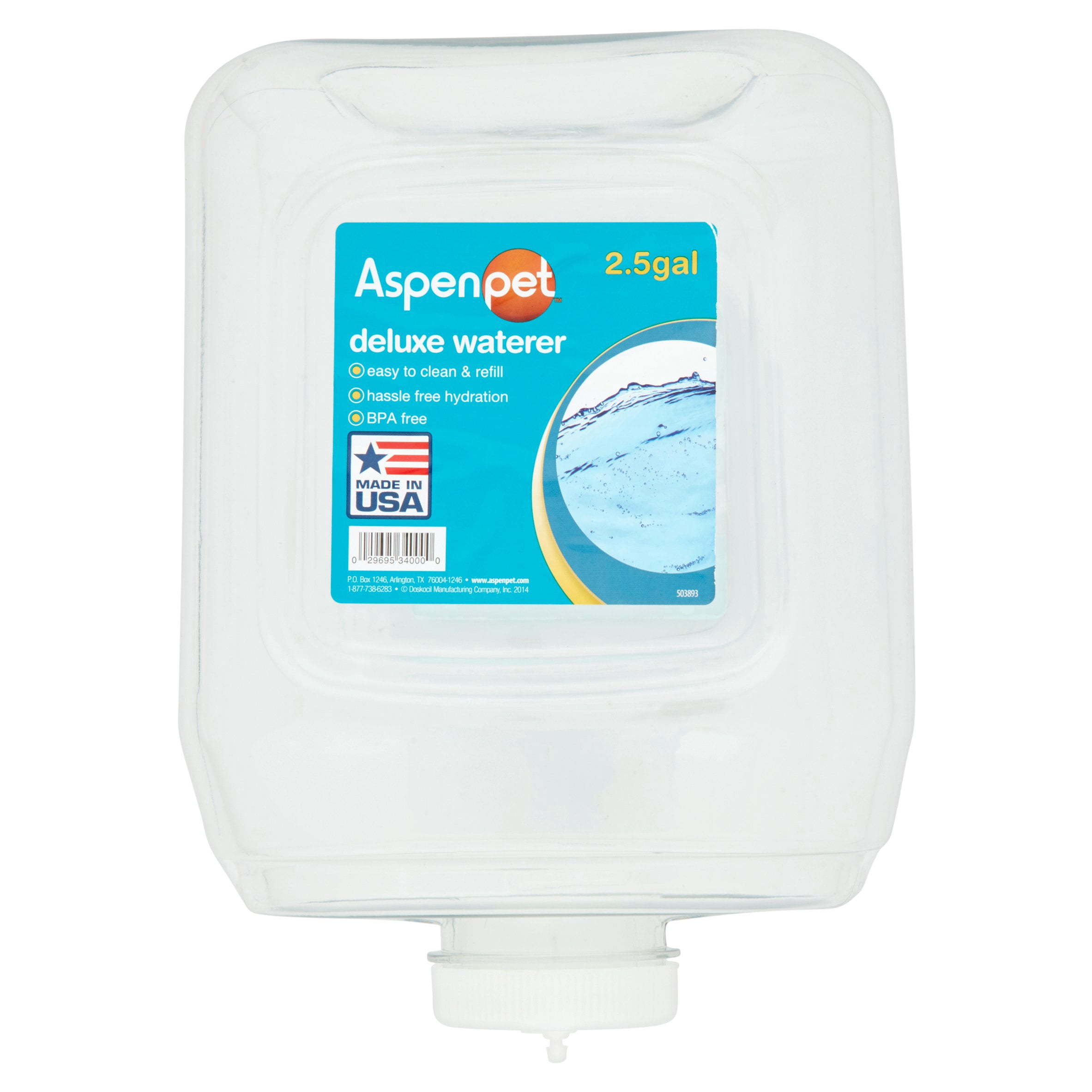 Aspen Pet Deluxe Dog and Cat Waterer, 2.5 gal