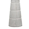 thumbnail image 4 of Benjara BM263654 Table Lamp with Cement Conical Engraved Vertical Lines Base, Gray, 4 of 5