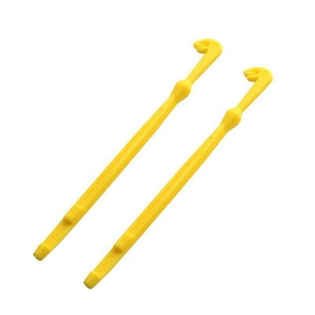 

RANMEI 2pcs High Quality Plastic Hook Yellow/Green For Sea Fishing Hook Durable 15cm