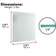 thumbnail image 3 of BirdRock Home 2-Pack Magnetic Glass Dry Erase Board for Wall - White, 3 of 7