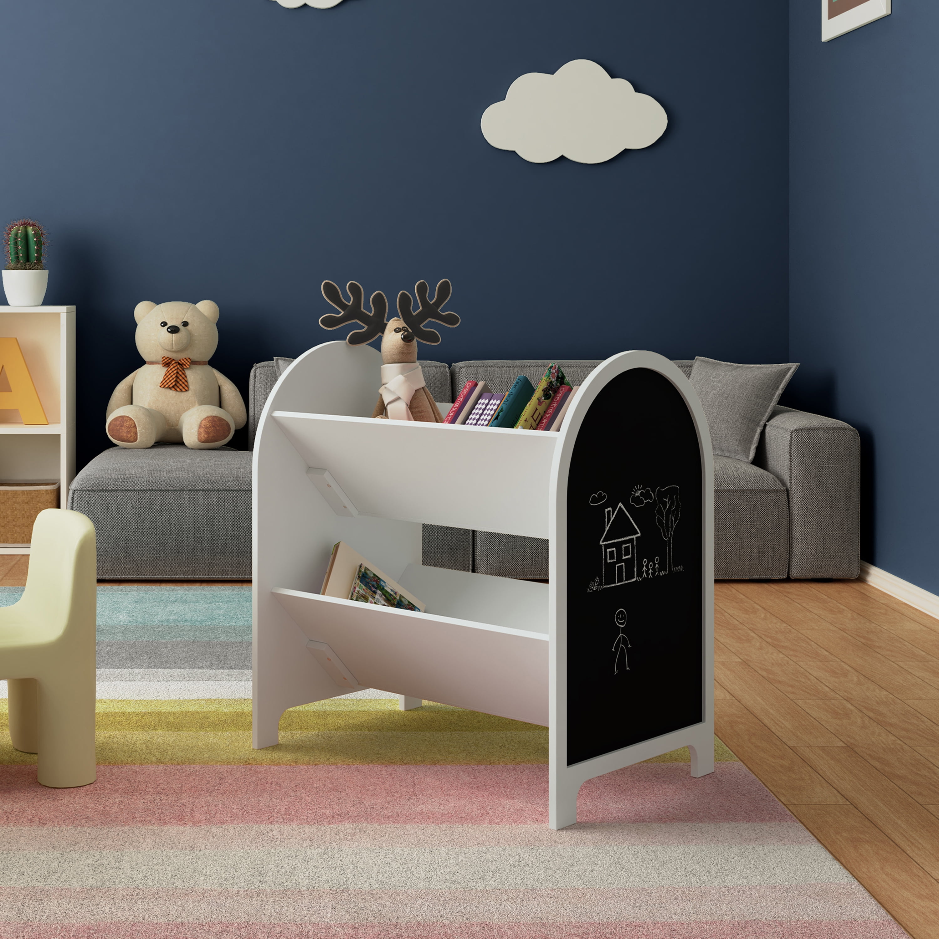 House of Happy Arched Storage Unit, White