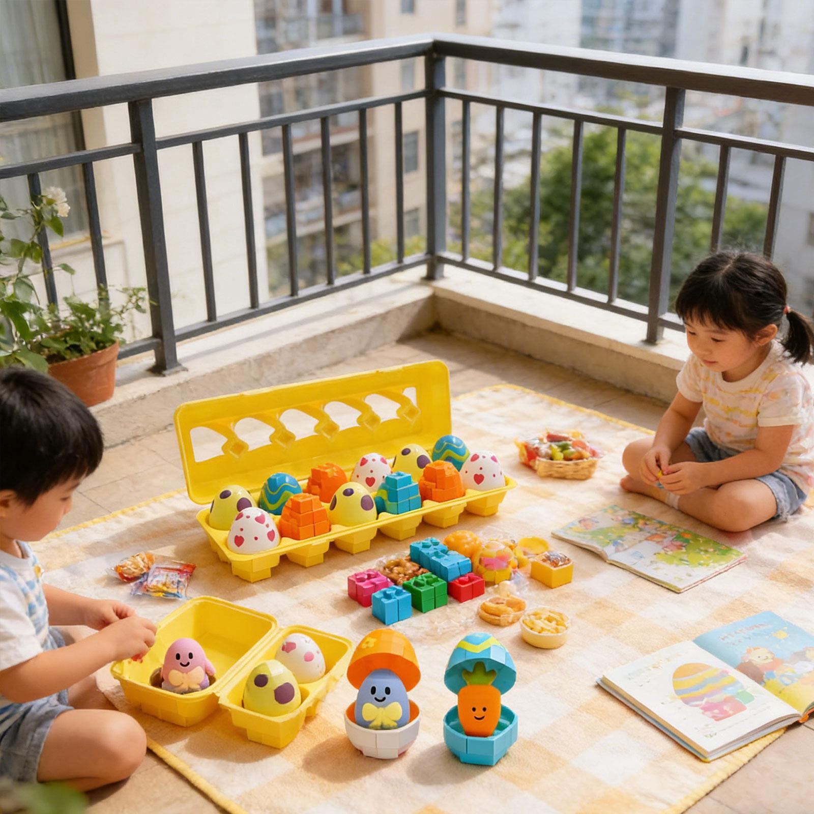 Sharprepublic 12 Pieces Filled Easter Eggs for Classroom Prize Supplies Goodie Bag Fillers