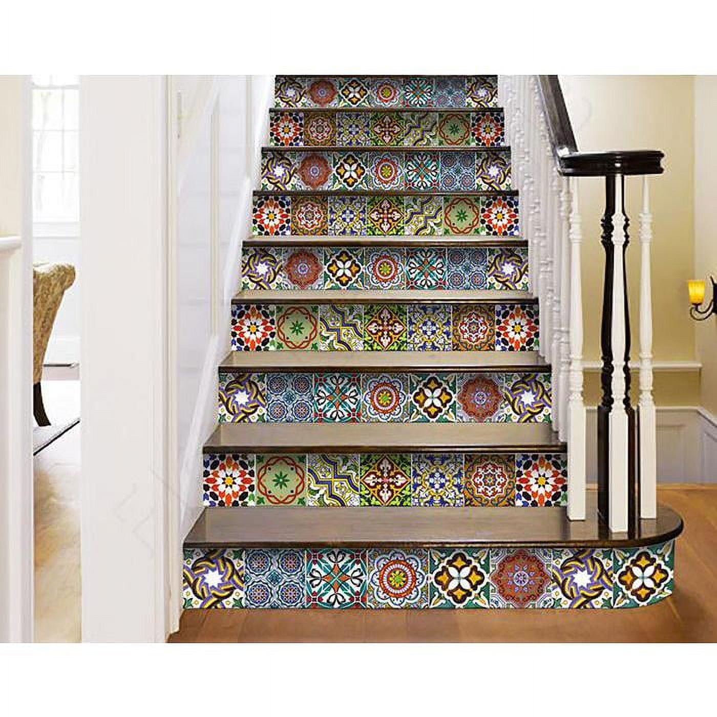 7" X 7" Mediterranean Mash Mosaic Peel and Stick Tiles