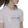 thumbnail image 3 of Adidas Foil Box Graphic Universal All Year Women's T-Shirt GS4151 Pink, 3 of 5