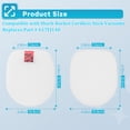 thumbnail image 6 of 4 Pack Replacement Filters for Shark IZ163H Rocket Pet Pro Cordless Stick Vacuum, IZ462H IZ483H IZ361H IZ363HT UZ365H IX140 IX142 IZ140 IZ141C IZ142 UZ145 WZ140 WZ240 WZ440H, Replace 617FJ140, 6 of 7