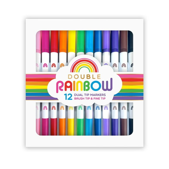 SNIFTY Double Rainbow Dual Tip Markers - Set of 12
