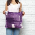 thumbnail image 3 of Throw Pillow Covers 18x18 Inch, Purple Abstract Decorative Pillow Cases for Couch Sofa Bed, Modern Mottled Art Oil Painting Cotton Linen Square Home Decor Pillowcases with Hidden Zipper, 3 of 7