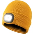 thumbnail image 1 of RIDEIWAKE Beanie Hat with Light Headlamp Rechargeable Flashlight Head Lamps Winter Knitted Running Light up Beanie Cap Christmas Gifts Birthday Gifts for Him Her Women Men's Husband Wife Gifts(Khaki), 1 of 11