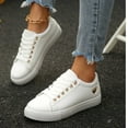 thumbnail image 5 of Womens Shoes,Sneakers Casual Flat Walking Comfortable Lightweight Athletic Sneakers for Daily Use,Womens Running Shoes,Z03 White2,8.5, 5 of 8